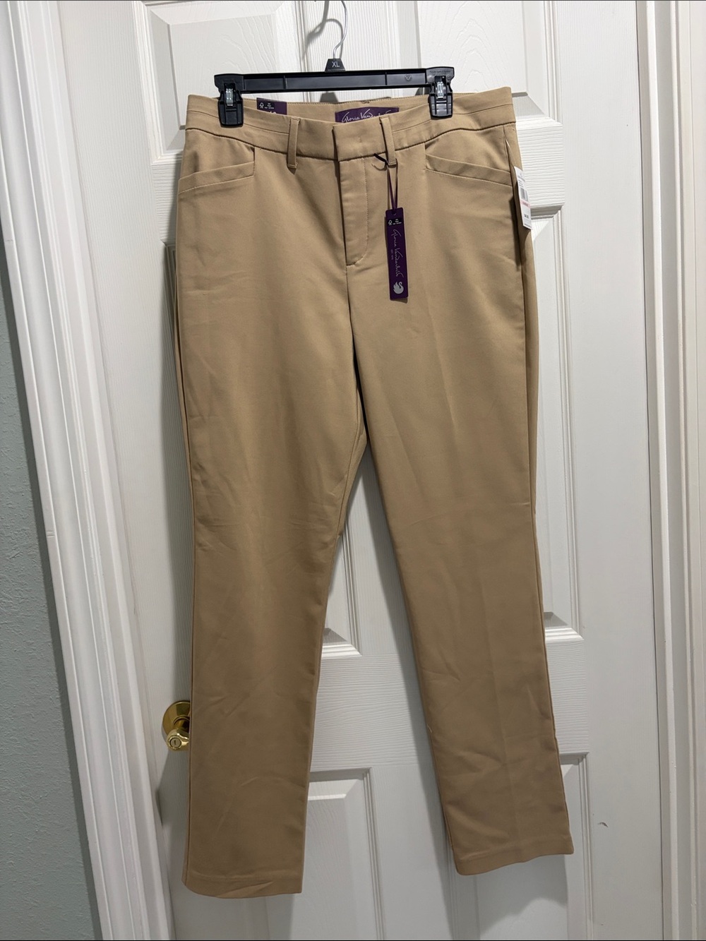 Gloria Vanderbilt Khaki Straight-Leg Women’s Pants